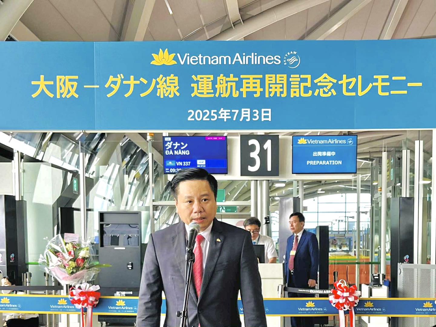 VIETNAM AIRLINES CHÍNH THỨC KHAI THÁC ĐƯỜNG BAY THẲNG ĐÀ NẴNG- OSAKA